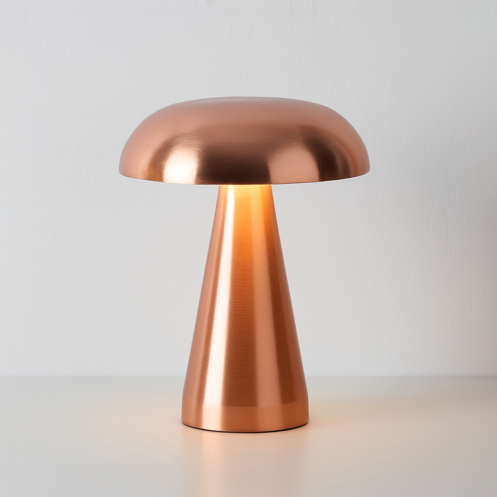 Chrome Mushroom Lamp