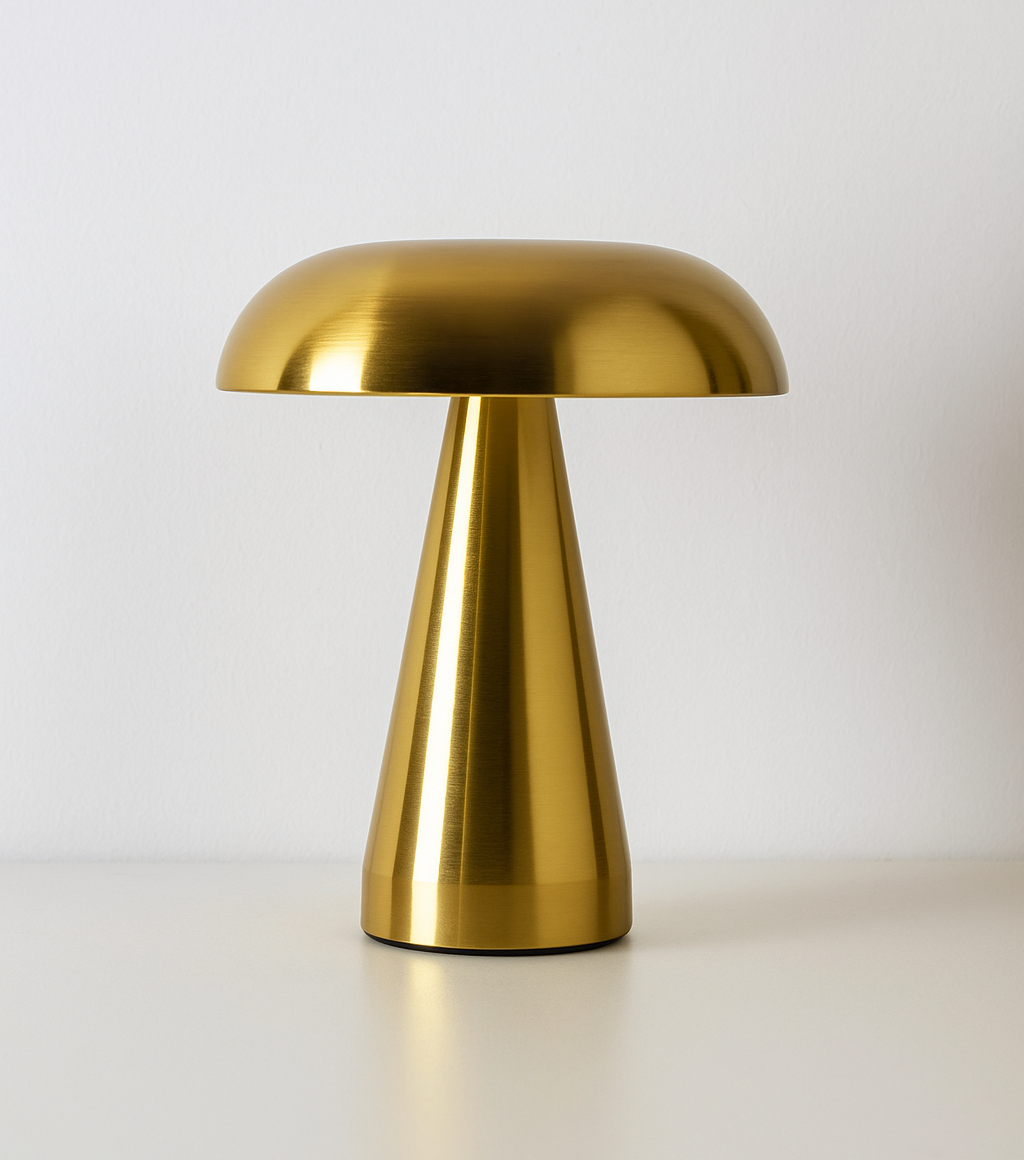 Chrome Mushroom Lamp