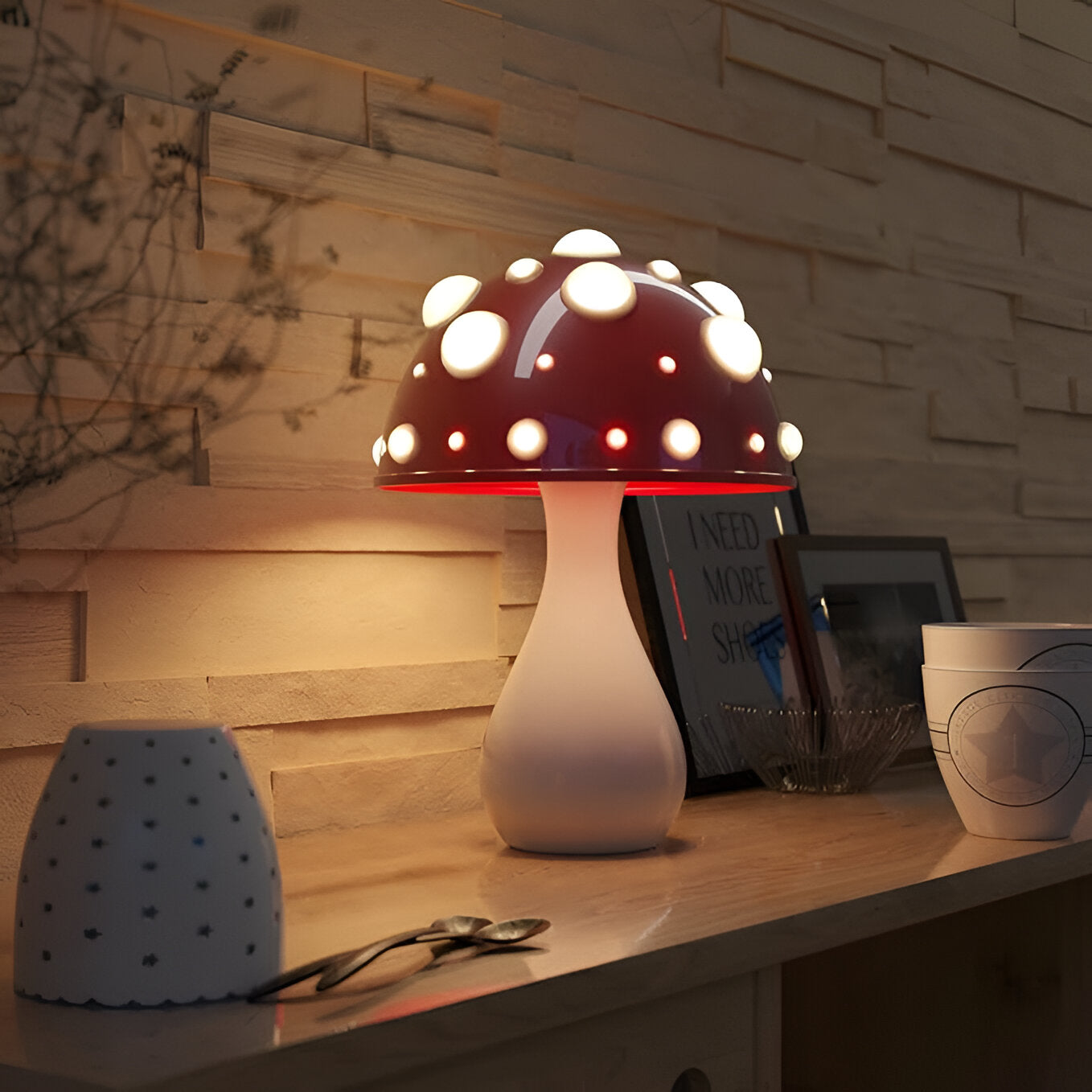 Amanita Mushroom Lamp