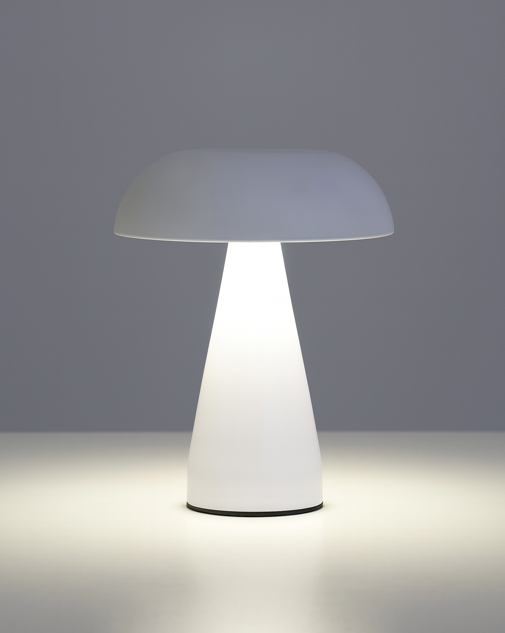 Chrome Mushroom Lamp