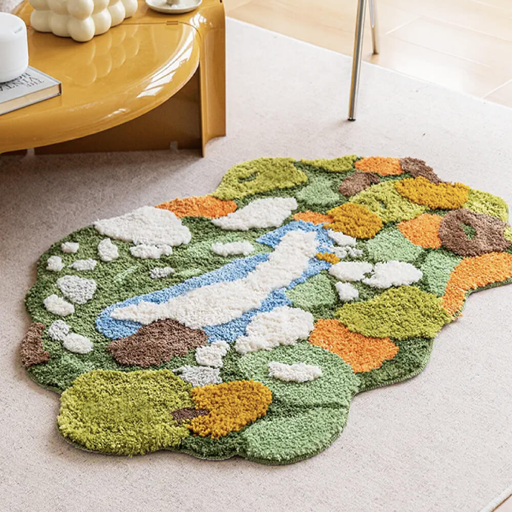 Layered Moss Rug