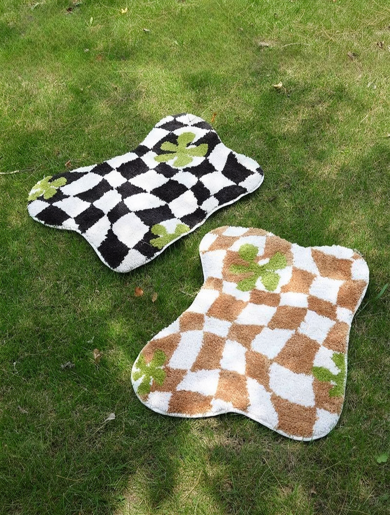 Organic Checker Rug
