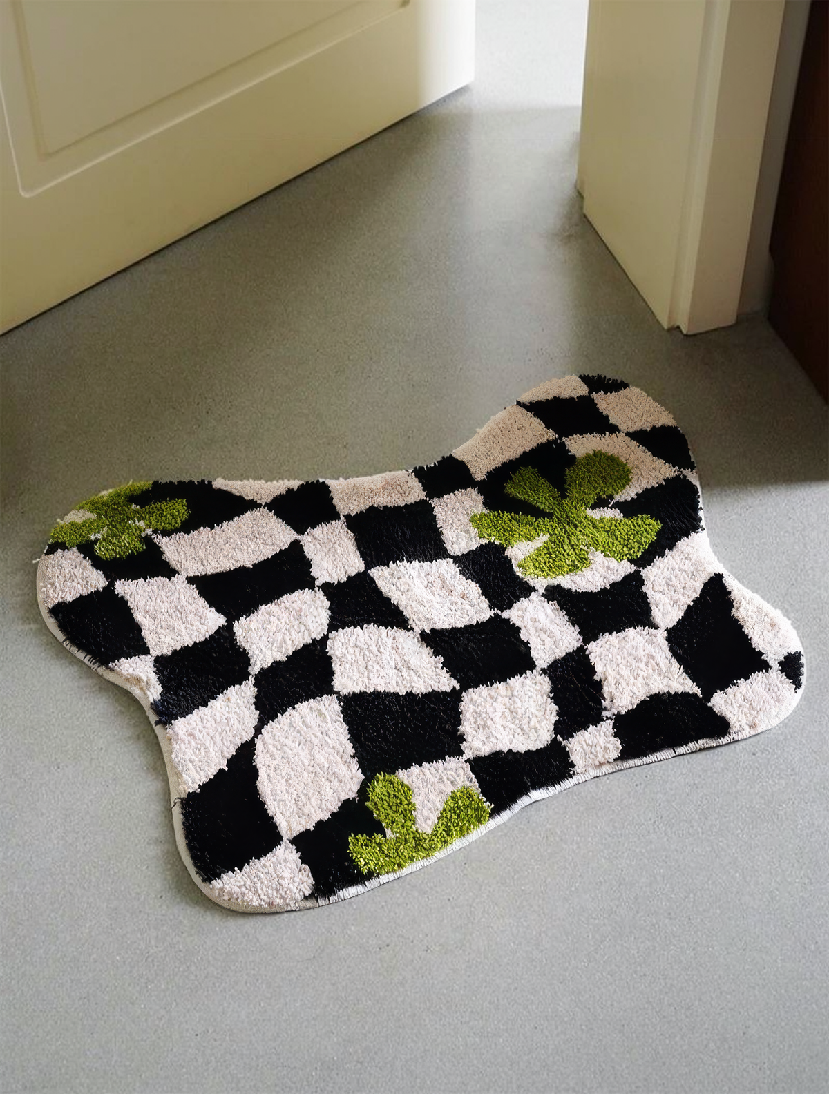 Organic Checker Rug