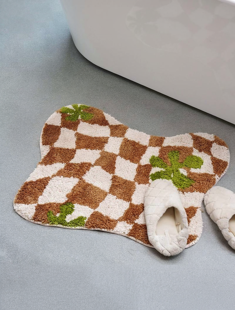 Organic Checker Rug