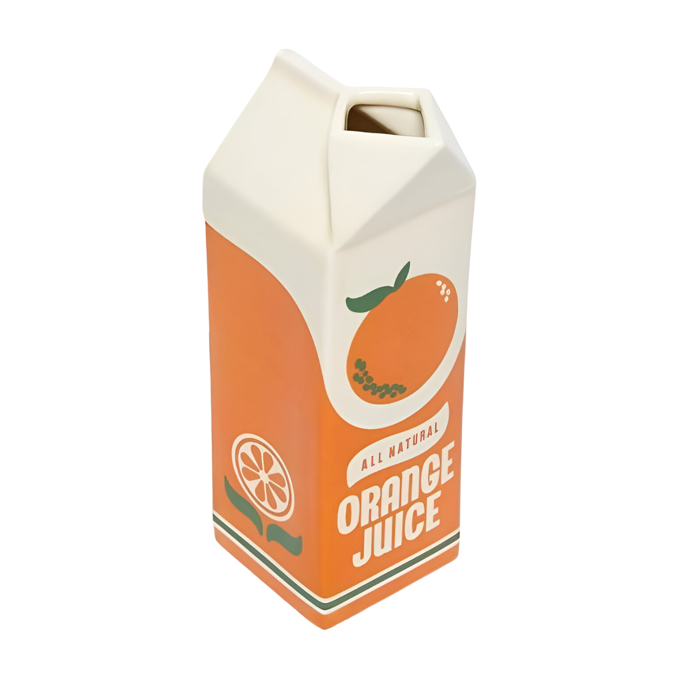 Orange Juice Carton Vase