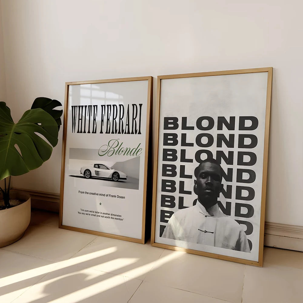 Greyscale Frank Ocean Prints