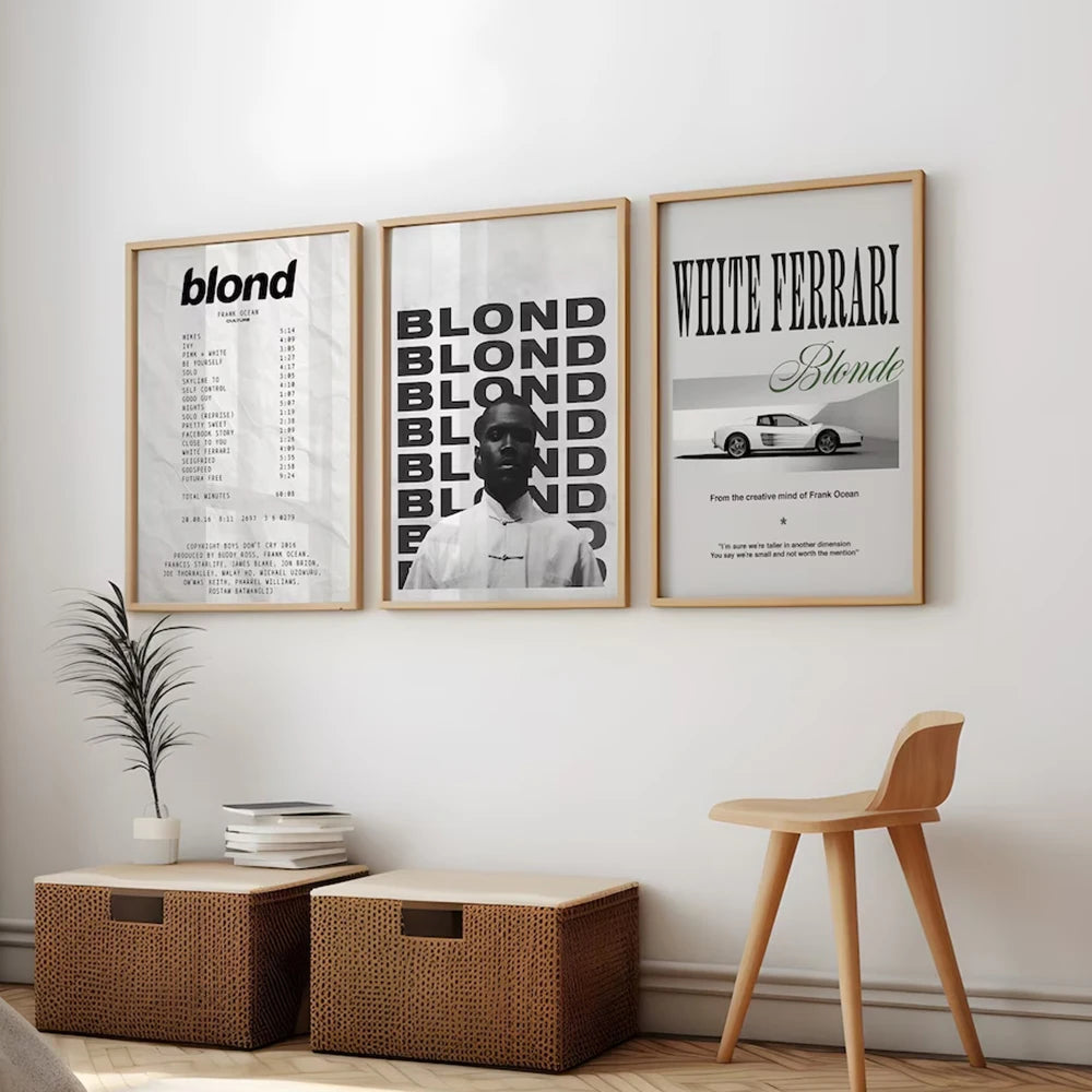 Greyscale Frank Ocean Prints