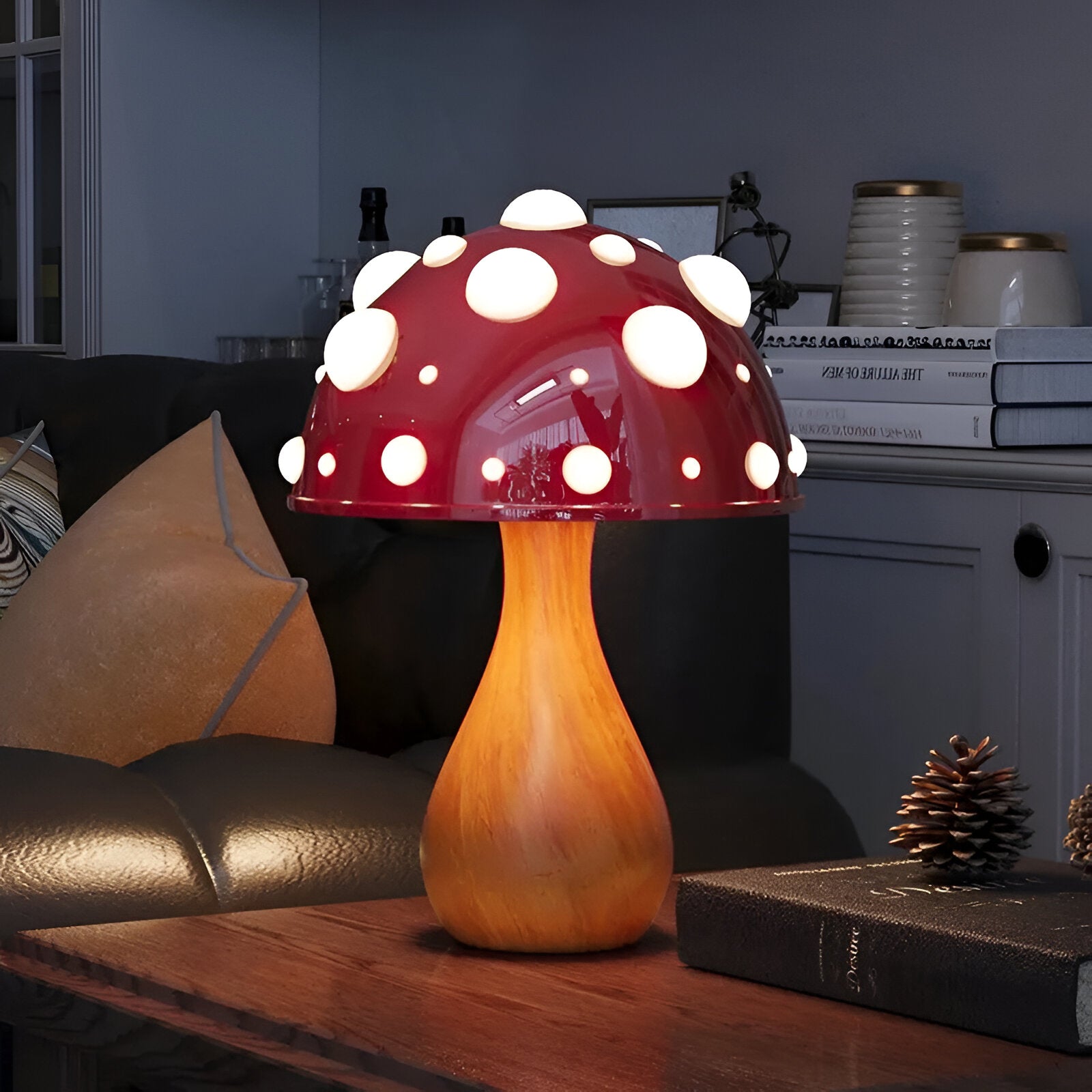 Amanita Mushroom Lamp