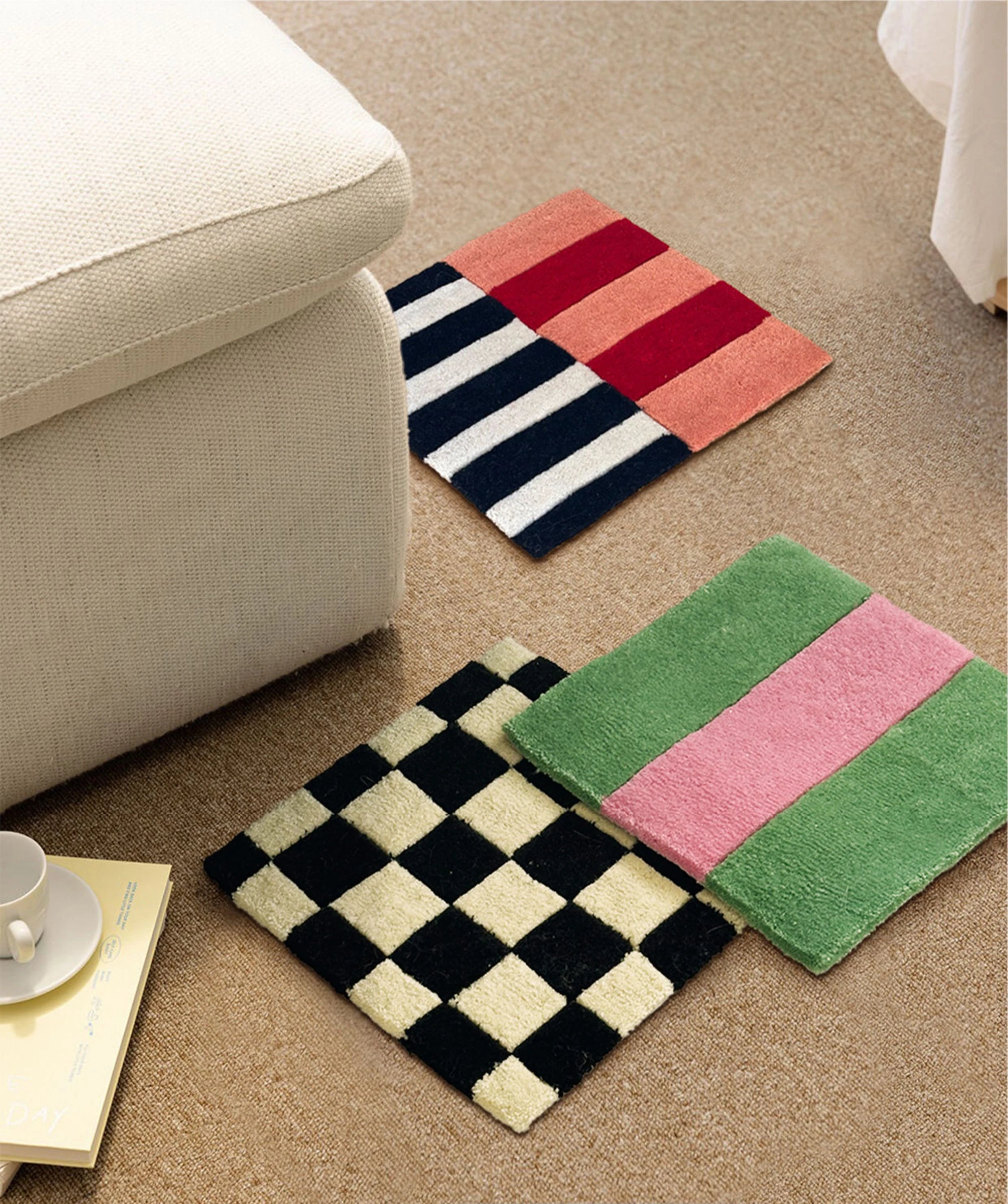 Square Abstract Rugs