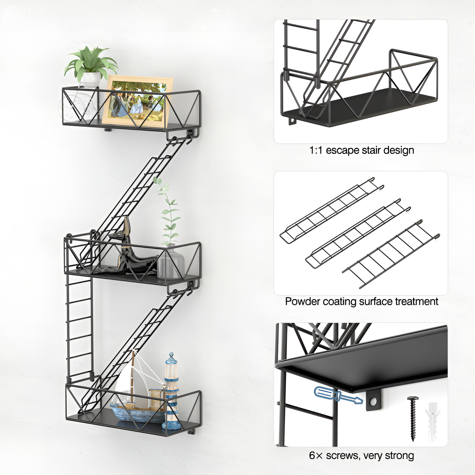 Fire Escape Shelf