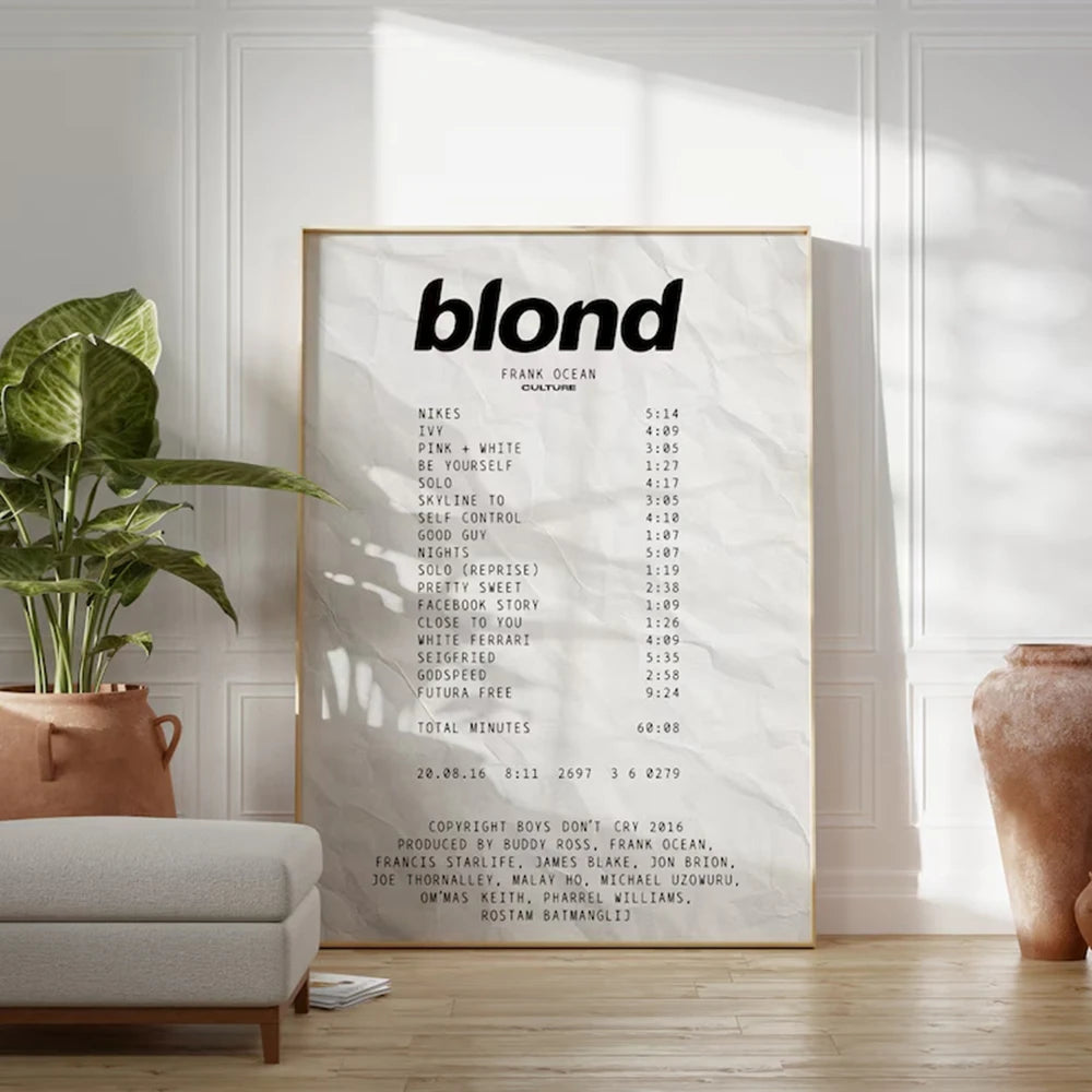 Greyscale Frank Ocean Prints