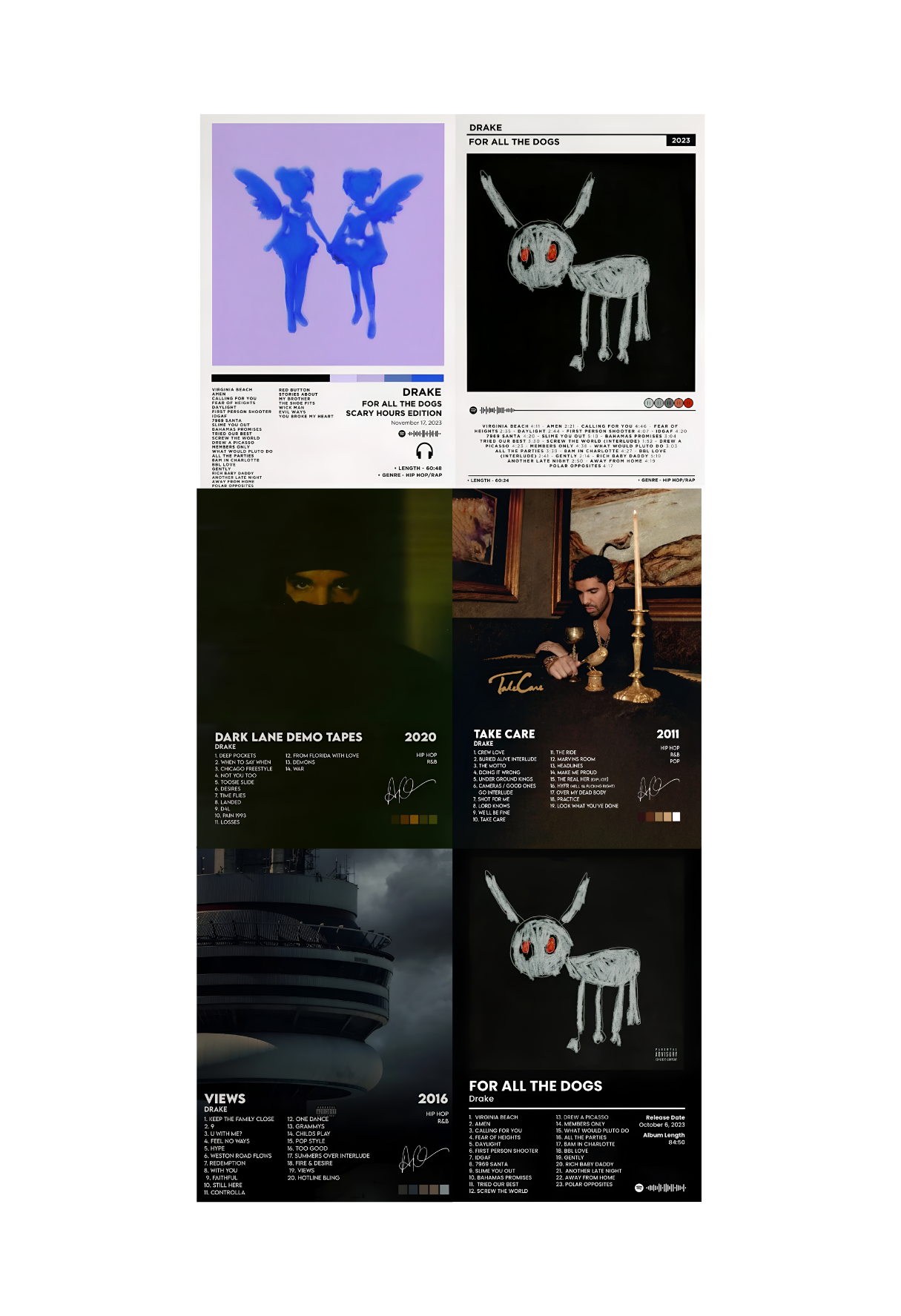 Drake Tracklist Prints