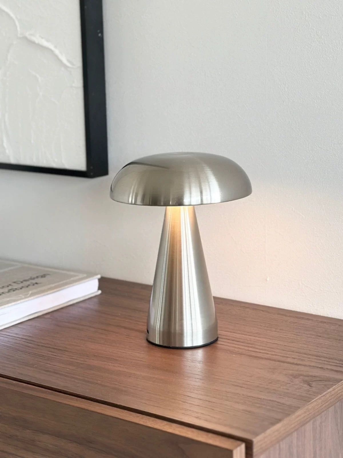 Chrome Mushroom Lamp