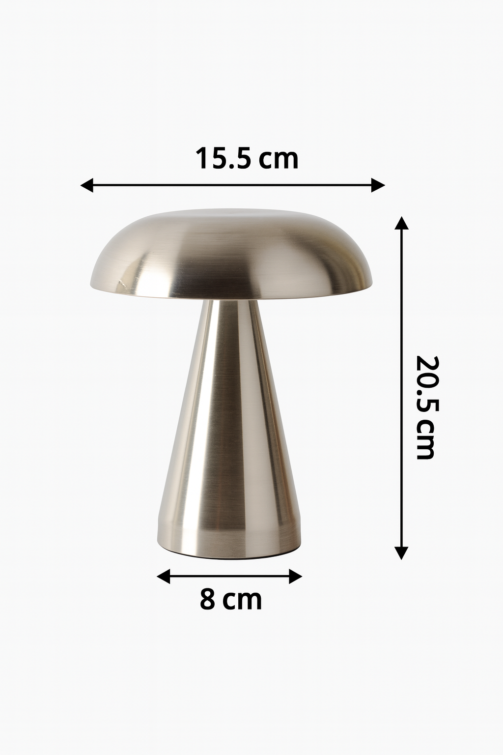 Chrome Mushroom Lamp