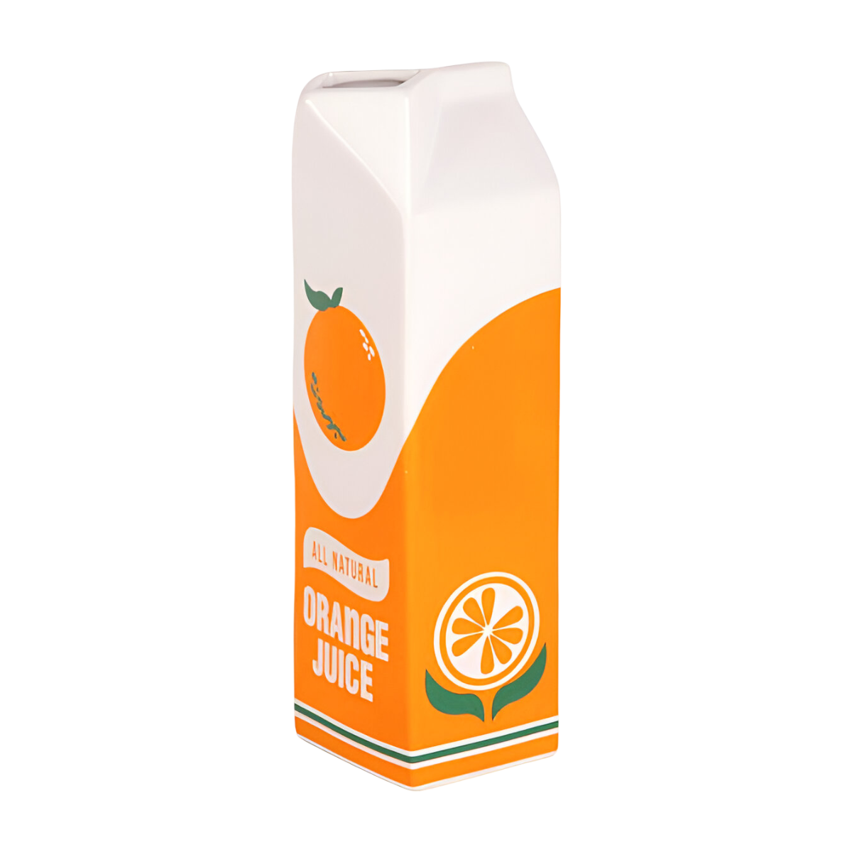 Orange Juice Carton Vase