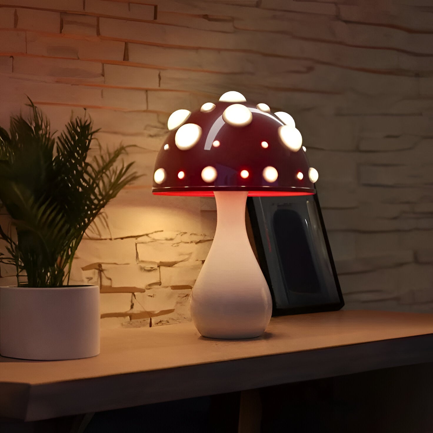 Amanita Mushroom Lamp